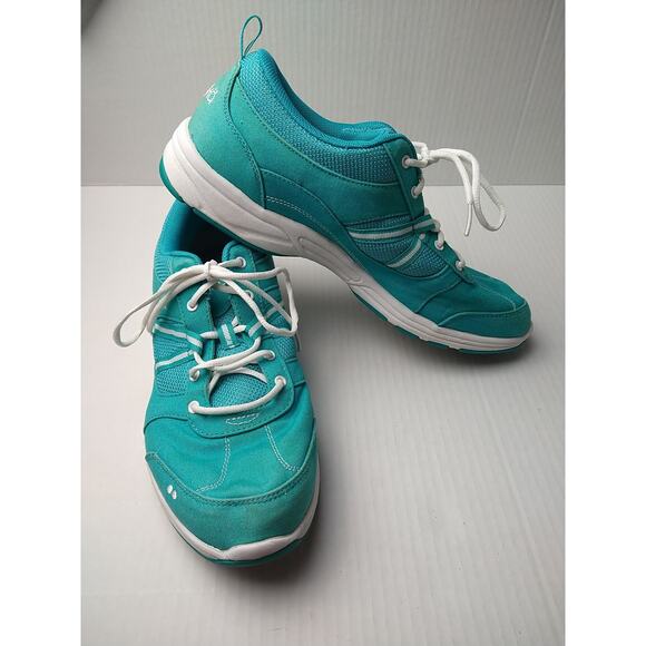 Ryka Tempo Woman's 11M Aqua/White Low Top Lace Up Sneakers - Picture 2 of 11